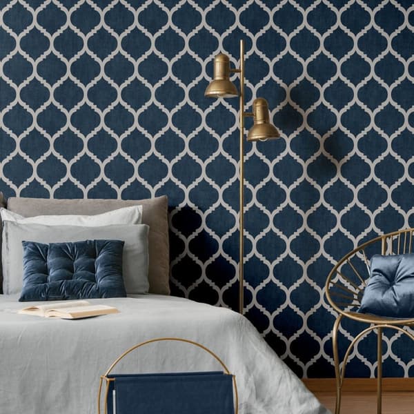 Muriva Darcy James Collection Zara Trellis Wallpaper