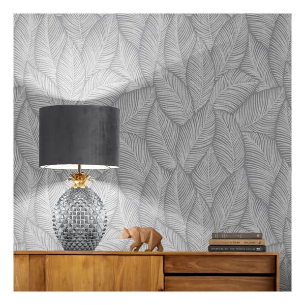 Muriva Denver Leaf Vinyl Wallpaper