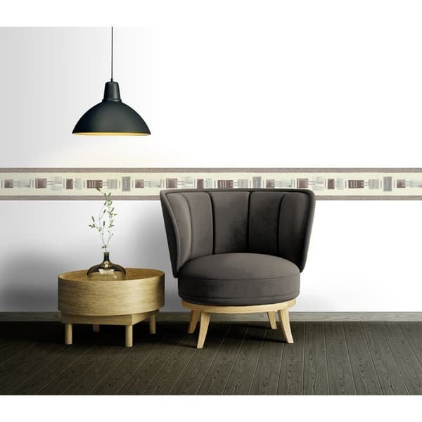 Tapet - Endast kanter - Väggfris 8 - 5,00 m x 0,13 m - Beige - Vinyl