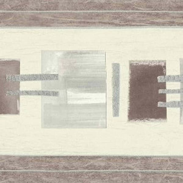 Tapet - Endast kanter - Väggfris 8 - 5,00 m x 0,13 m - Beige - Vinyl