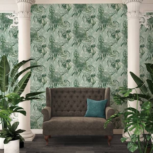 A.S. Creation Greenery 368201 non-woven tapet natur 0.53 m x 10.05 m grön