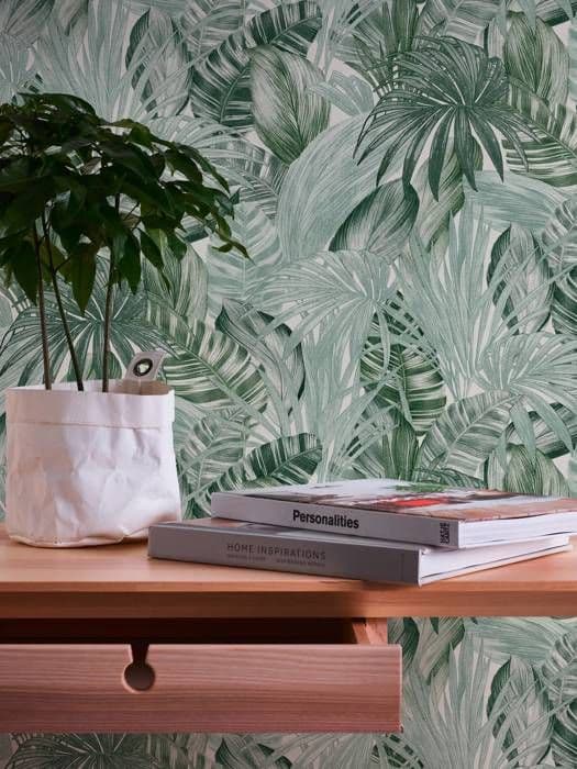 A.S. Creation Greenery 368201 non-woven tapet natur 0.53 m x 10.05 m grön