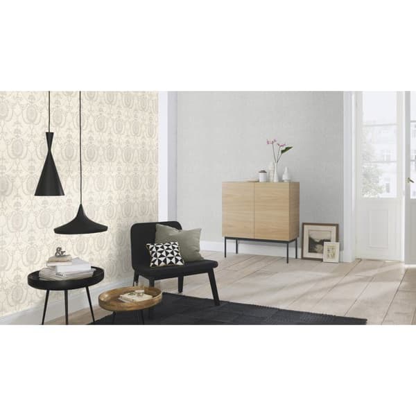 non-woven tapet 532104 barocktapet 53 x 1005 cm Rasch Trianon XII vit