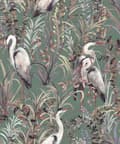Miniatyrbillede 1 af 3: Sublimt ikke-vævet tapet - Tropical Heron - 10mx53cm