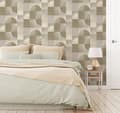 Miniatyrbillede 2 af 3: Easy Decor Non-woven Tapet - Træcirkler neutralt