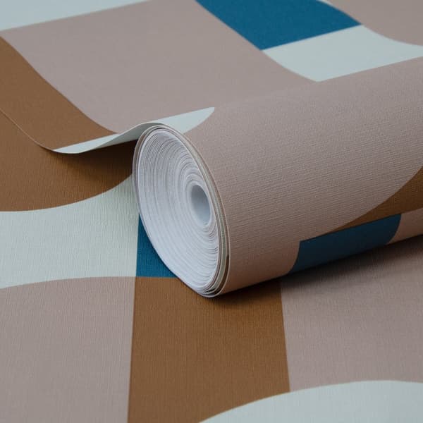 Sublime Non-woven Tapet - Beau rosa-blå