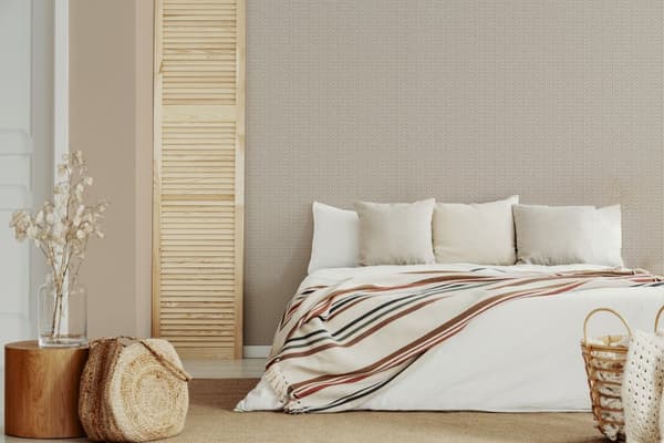 Easy Decor Non-woven Tapet - Korgväv neutral