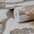 Miniatyrbillede 3 af 3: Sublimt ikke-vævet tapet - Træneutralt - orange guld