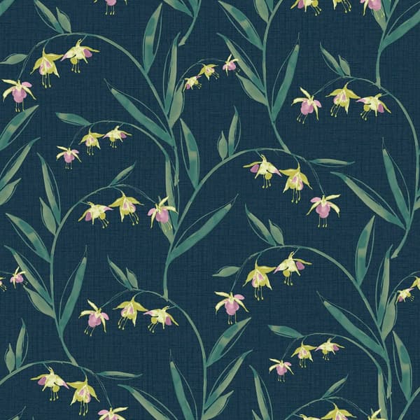 Laura Ashley Nonwoven Tapet Fulwell Fuchsia