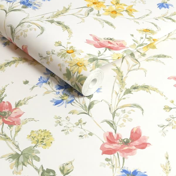 Laura Ashley Non-woven Tapet Poppy Meadow Multi