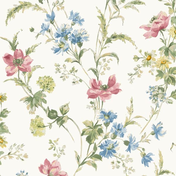 Laura Ashley Non-woven Tapet Poppy Meadow Multi
