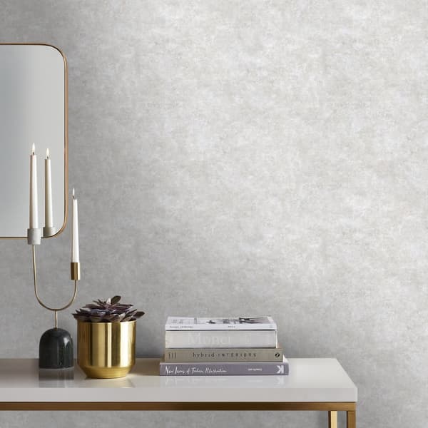 Easy Decor - Non-woven tapet - Betongmetallic neutral