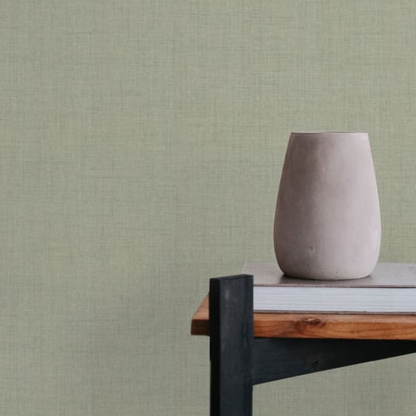 WOW - Non-woven tapet - Matt tekstil blød grøn