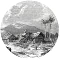 Miniatyrbild 2 av 2: WallArt Tapet cirkelformad Landscape of Guadeloupe 190 cm