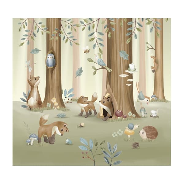 Little Dutch - Fototapet Forest Friends 280x300