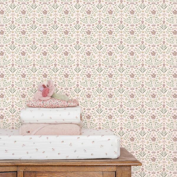 Lille hollandsk - non-woven tapet til børneværelse Fairy Flowers 10mx52cm