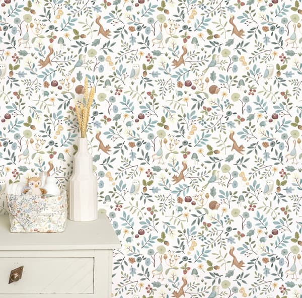 Little Dutch - non-woven tapet till barnrum Forest Wonders 10mx52cm