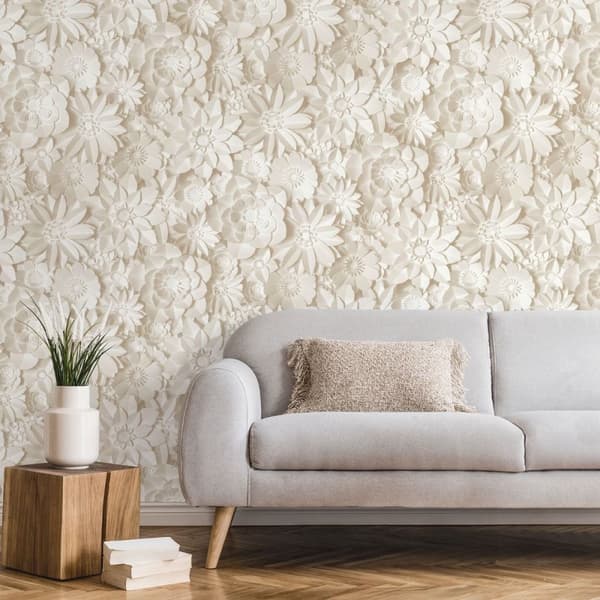 Fine Decor 3D Flower Wallpaper