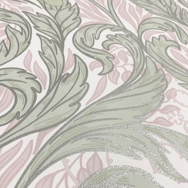 Muriva Vale Leaf Textured Wallpaper