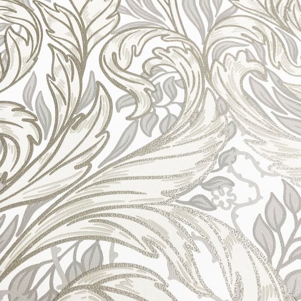 Muriva Vale Leaf Textured Wallpaper