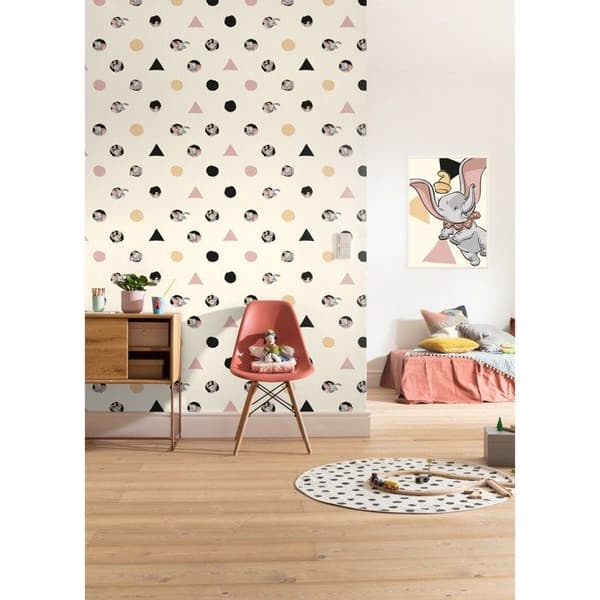 Tapeter - Disney - Dumbo - Non-woven - Geometriskt mönster - 200 cm bred
