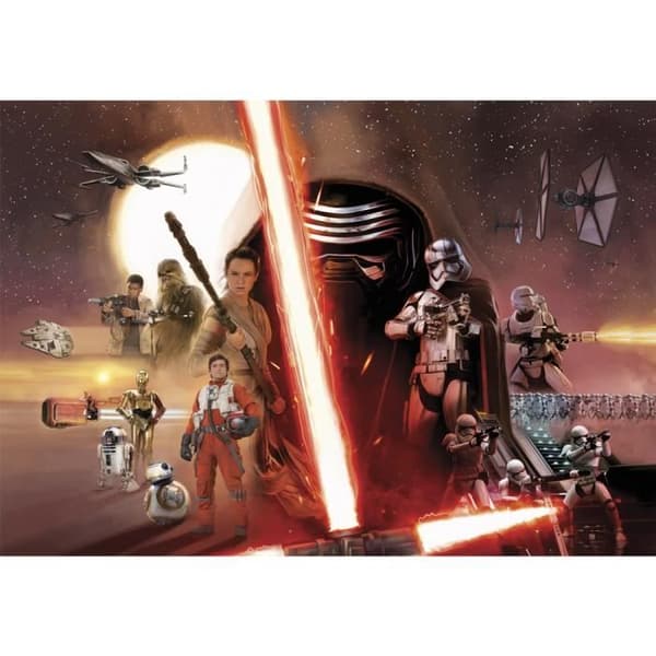 Tapeter - Star Wars - Episod VII - 8 paneler - Tvättbar - 368 x 254 cm