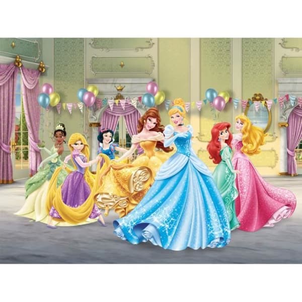 Tapeter - Disney - Princess Birthday - H 270 x L 360 cm - Tvättbar - Vinyl