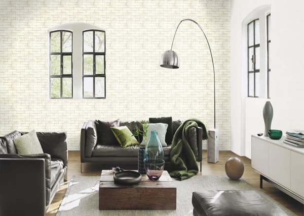 Rasch Factory III 446319 non-woven tapet med mönster & motiv 0.53 m x 10.05 m vit