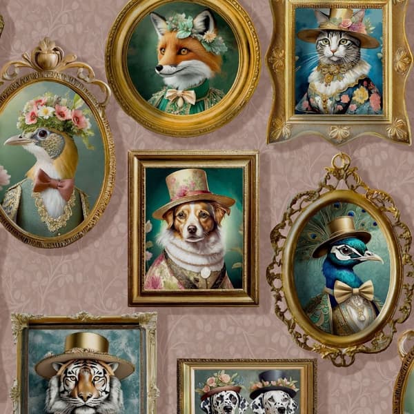 Holden Décor Regal Beasts Wallpaper