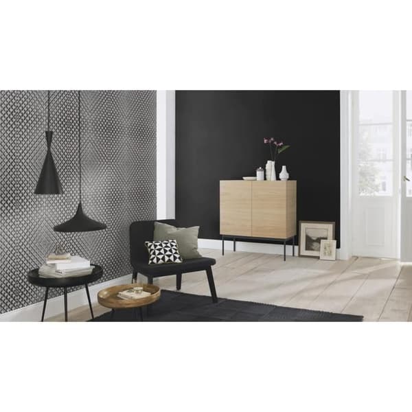 Rasch Selection Vinyl Vlies 610376 tapet non-woven enfärgad 0.53 m x 10.05 m svart