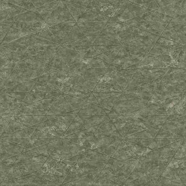 Rasch Composition 554359 Non-woven tapet med mönster &amp; teckningar 0.53 x 10.05 m Grön