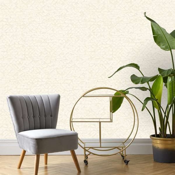 Non-woven tapeter - vit - mönster / motiv - mönstrade tapeter - 704327 - Kalahari - Rasch