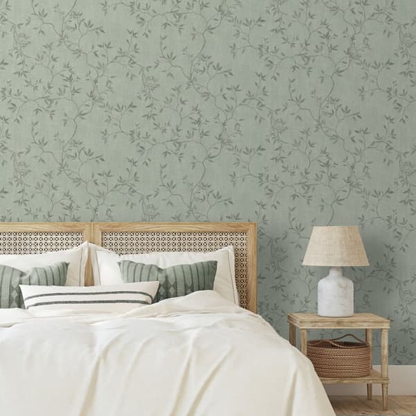 Muriva Darcy James Collection Japandi Leaf Textured Wallpaper