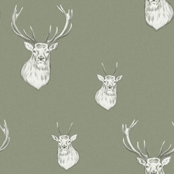 Catherine Lansfield Stag Wallpaper