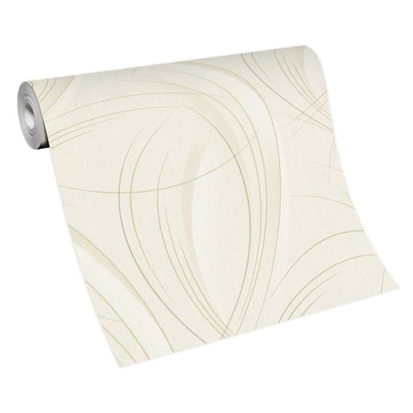 Non-woven tapet 10218-37 Tapet med vågräta ränder 0.53 x 10.05 m Erismann GMK - Fashion For Walls brun grå