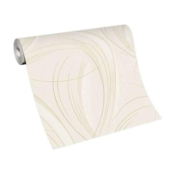 Non-woven tapet 10218-37 Tapet med vågräta ränder 0.53 x 10.05 m Erismann GMK - Fashion For Walls brun grå