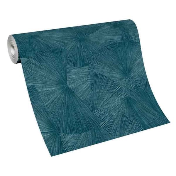 Non-woven tapet 10219-19 Grafisk tapet 0,53 x 10,05 m Erismann GMK - Fashion For Walls turkos