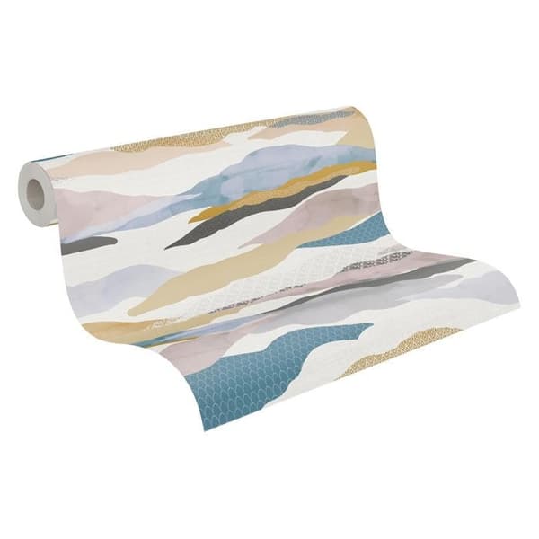 Tavla med non-woven tyg 396991 Blå Rosa Grafisk PintWalls II A.S. Creation