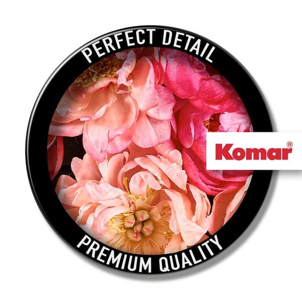 rund panorama självhäftande tapet rosa blommor - Ø 125 cm - 611805