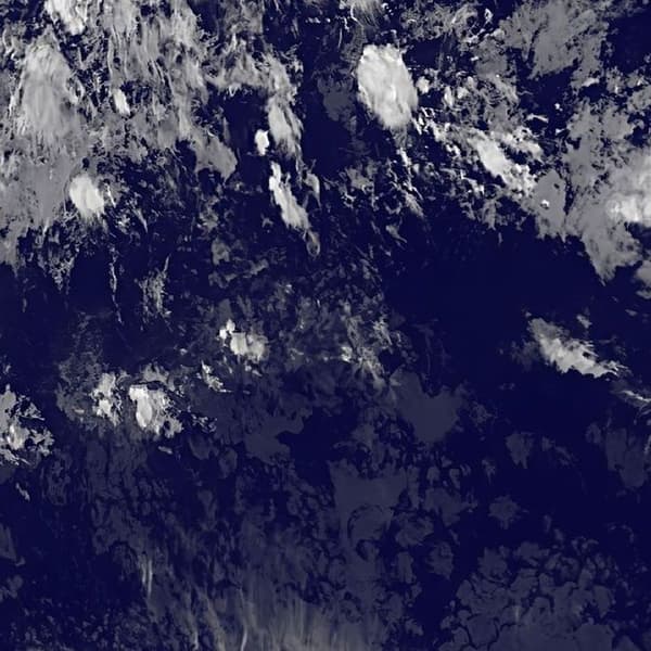 rund panoramatapet Jordblå - Ø 125 cm - 611759