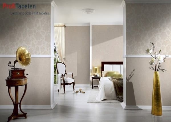 A.S. Creation Elegance 3 301757 non-woven tapet enfärgad 0.53 m x 10.05 m beige