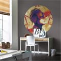 Miniatyrbild 1 av 4: Rundt klisterveggpapir - Sanders &amp; Sanders - The Avengers - Ø 128 cm - Lila, Röd, Beige