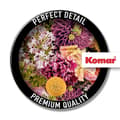 Miniatyrbild 4 av 5: rund panorama självhäftande tapet flerfärgade blommor - Ø 125 cm - 611806
