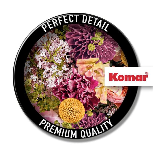 rund panorama självhäftande tapet flerfärgade blommor - Ø 125 cm - 611806