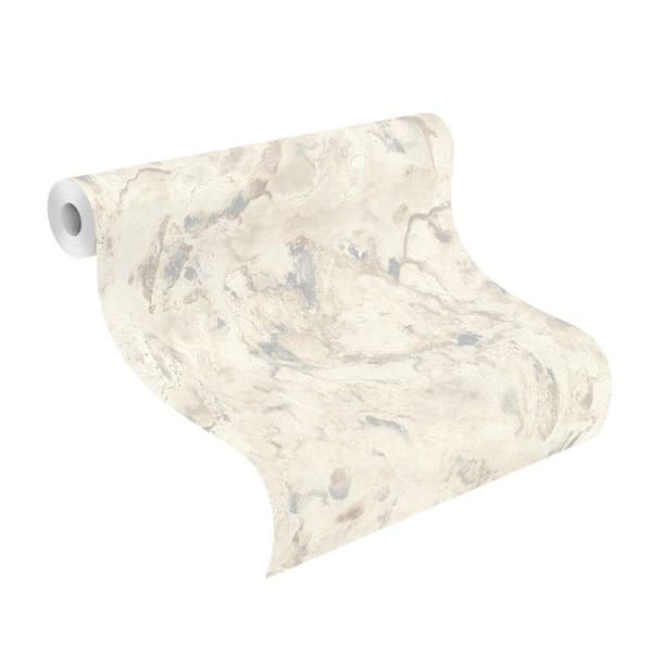 tapet non-woven 514636 industriellt tapet 53 x 1005 cm Rasch Symphony vit