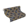 Miniatyrbild 3 av 3: Rasch 477313 Non-woven tapet Botanisk 10.05 x 0.53 m Svart Guld Blå