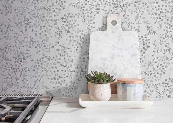 Papper vägg non-woven 397474 Grå Vit Blommor Floral PintWalls II A.S. Creation
