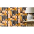 Miniatyrbild 3 av 5: Non-woven tapet - svart - brun - retro / vintage - mönstrade tapeter - 687705 - Tropical House - Rasch