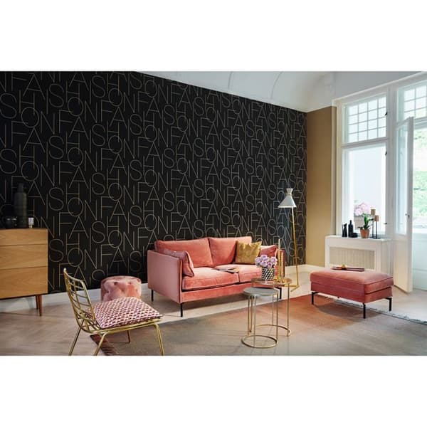 Rasch non-woven tapet Välkommen hem 441659 enfärgad tapet 10.05 x 0.53 m eller tapet för vardagsrum, sovrum, korridor, entré