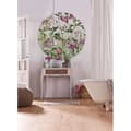 Miniatyrbild 2 av 5: rund panorama självhäftande tapet gröna och rosa blommor - Ø 125 cm - 611791